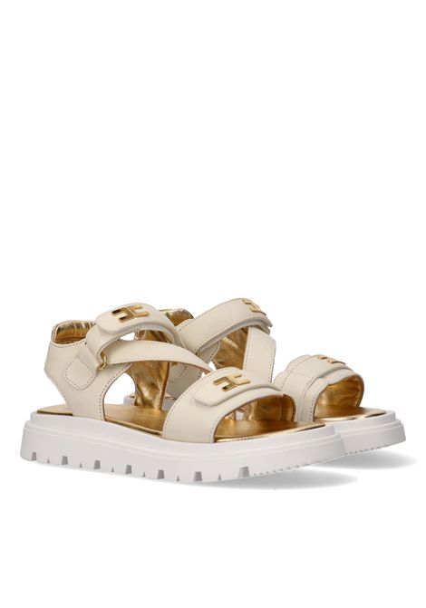 Sandali con logo ELISABETTA FRANCHI KIDS | F4A2-E05861733698